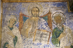 Dodecanese Islands Photography Drucke: Frescoes in the Monastery of St. John at Chora, UNESCO World Heritage Site, Patmos