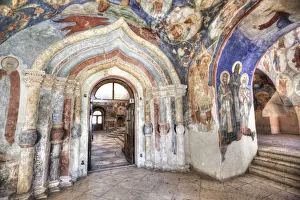 Russian Orthodox Churches Europe Drucke: Frescoes, Transfiguration Cathedral, Monastery of St