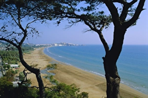 Italian Seaside Towns Drucke: Gargano, Vieste beach
