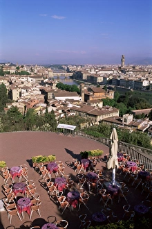 Tuscany Italy Landscape Photography Drucke: General view from the Piazza Michelangelo