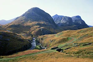 Berge Drucke: Glencoe und die Drei Schwestern