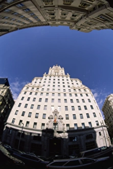 Outdoor Photography Spain Drucke: Gran Via avenue