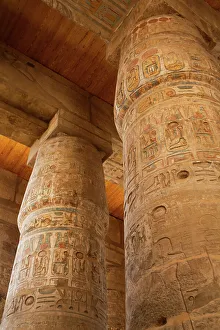 Egyptian Heritage Sites Drucke: The Great Papyrus Columns, Hypostyle