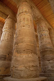 Luxor Egypt Tourism Drucke: The Great Papyrus Columns, Hypostyle