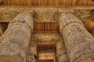 Luxor Egypt Tourism Drucke: The Great Papyrus Columns, Hypostyle
