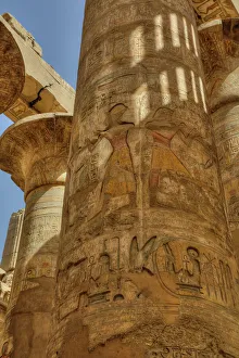 Luxor Temple Columns Drucke: The Great Papyrus Columns, Hypostyle