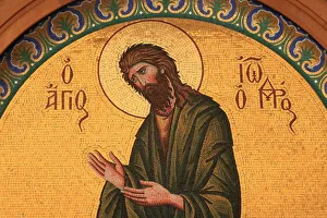 Griechenland Drucke: Griechisch-Orthodoxes Ikon von Heiligen Johannes dem Taufertum