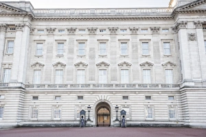 UK Travel Destinations Europe Drucke: Grenadier Guards at Buckingham Palace, London, England, United Kingdom, Europe
