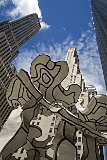 NYC Travel Destination Images Drucke: Group of Four Trees by Jean Dubuffet s