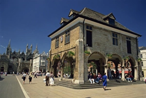 Cambridgeshire Historic Buildings Drucke: Guildhall in city centre, Peterborough, Cambridgeshire, United Kingdom, Europe