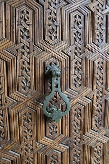 Marrakesh Travel Photography Drucke: Handle of the main door, Marrakech Museum, Marrakech (Marrakesh), Morocco