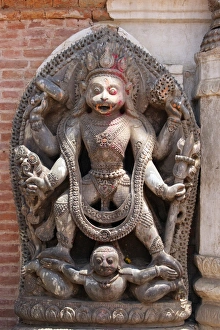 Asia Travel Destination Drucke: Hanuman, the monkey god, Durbar Square