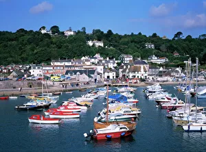Der Hafen von der Cobb in Lyme Regis im County Dorset in England und Großbritannien in Europa