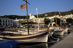 European Harbour Drucke: Harbour in the evening