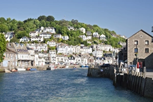 Der Hafen von Looe im Kornwalen im Vereinigten Königreich Großbritannien Europa