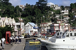 Central America Coastal Towns Drucke: Harbour, St