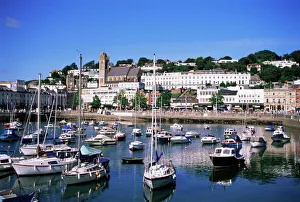Devon Drucke: Hafen von Torquay in der Grafschaft Devon im Vereinigten Königreich Großbritannien und Irland in Europa