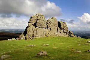 Haytor-Röcke in Dartmoor im County Devon im Vereinigten Königreich Großbritannien Europa