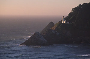 Colorful American Landmarks Drucke: Heceta Head Lighthouse