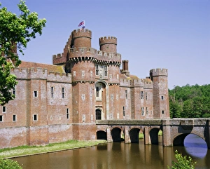 Herstmonceux Schloss, Südostengland (East Sussex), Großbritannien (UK) und Europa