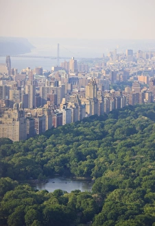 Manhattan Skyline Drucke: High angle view of Upper West Side and Central Park, Manhattan, New York City