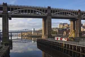 Tyne And Wear Landmarks Drucke: High Level Bridge, designed by Robert Stevenson in 1847