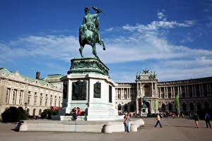 Schloss Drucke: Der Hofburgpalast Wien Österreich Europa