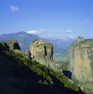Meteora UNESCO Site Drucke: Holy monastery of Aghia Triada (Holy Trinity)