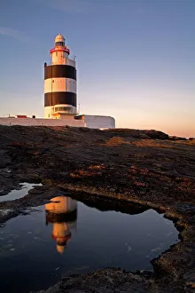 European Union Landmark Drucke: Hook Head Lighthouse and Heritage Centre