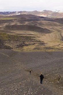 Polar Regions Travel Drucke: Hverfjall volcano