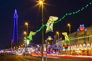 Blackpool Illuminations Drucke: Illuminations, Blackpool, Lancashire, England, United Kingdom, Europe