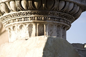 Rome Italy Travel Guide Drucke: The Imperial Forums, detail of a column, Rome, Lazio, Italy, Europe