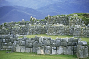 Sacsayhuaman Fortress Drucke: Inca masonry