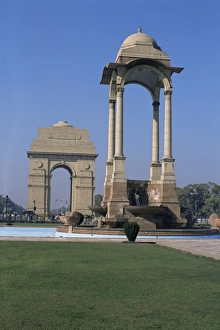New Delhi Landmarks Drucke: India Gate