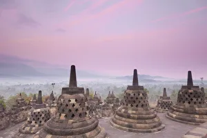 Indonesien, Java, Magelanbucht,Borobodur-Tempel