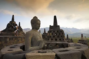 Indonesien, Java, Magelang, Tempel von Borobudur