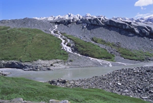 Polar Regions Scenery Drucke: Inland icecap at top