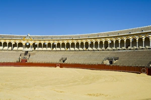 Spain Travel Destination Drucke: Inside the Bull Ring