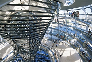 Reichstag Dome Interior Drucke: Inside the Reichstag