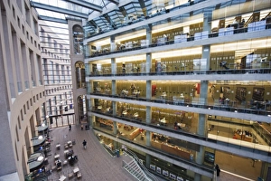 British Columbia Travel Destinations Drucke: Inside Vancouver Public Library, designed by Moshe Safdie, Vancouver, British Columbia