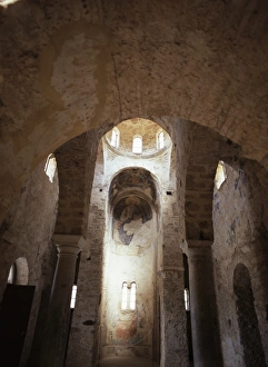 Byzantine Architecture Greece Drucke: Interior of Ayia Sofia
