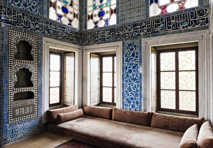 Topkapi Palace Istanbul Drucke: Interior of Baghdad Kiosk, Topkapi Palace, UNESCO World Heritage Site, Sultanahmet