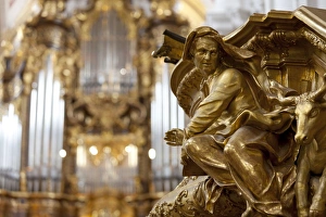 Passau Cathedral Drucke: Interior detail of the Cathedral of St. Stephan, Passau, Bavaria, Germany, Europe
