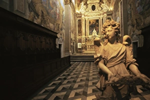 Pisa Italy Tourism Drucke: Interior of the Certosa