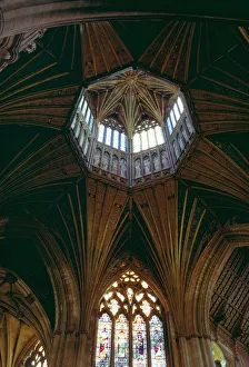 Cambridgeshire Drucke: Innenraum der Kathedrale von Ely in Ely im englischen County Cambridgeshire in England im Vereinigten Königreich Europa