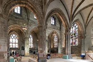 Scotland Travel Destination Images Drucke: Interior looking northeast, St. Giles Cathedral, Edinburgh, Scotland, United Kingdom