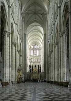 Notre Dame Cathedral Interior Drucke: Interior, Notre Dame Cathedral