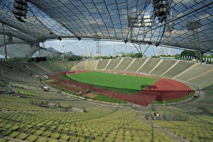 Olympic Stadium Munich Drucke: Interior of the Olympic Stadium