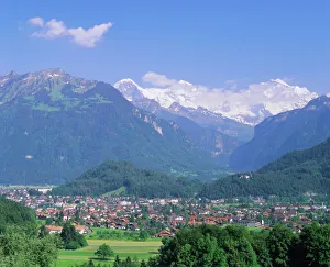 Swiss Alps Landscape Drucke: Interlaken