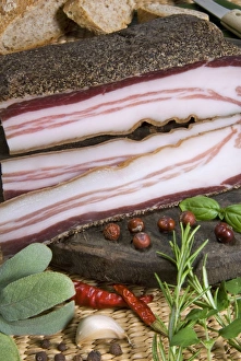 Italian Cuisine Specialties Drucke: Italian bacon